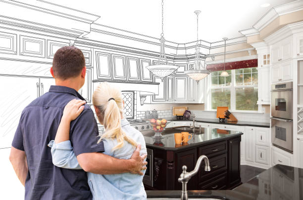 Professional Cabinet Refacing technician working in Ashburn, VA